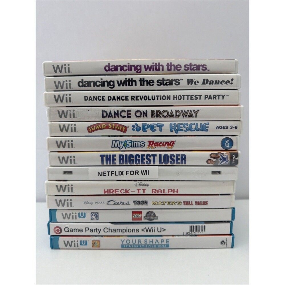 Nintendo Wii & Wii U Video Game Lot Bundle of 12 Games - Tested